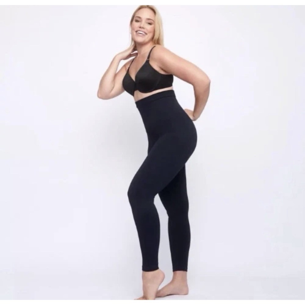 NEW Underoutfit Shapewear Leggings Sz L‎ High Waist Shaping Black Style 392 NWOT
